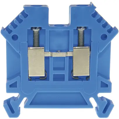 Morsetto di passaggio componibile Woertz 0.5…4mm² 32A 1000V vite 2×1 DIN 35mm bl 