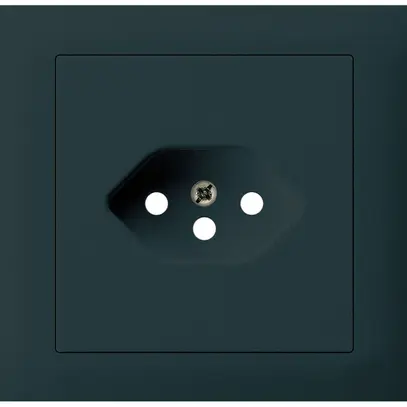 Kit frontal INC Hager kallysto pour prise G3 1×type 13 cadre enfichable noir 