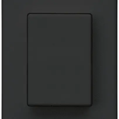 Interrupteur à poussoir INC Hager FLF 10A/250V 3/1L noir 