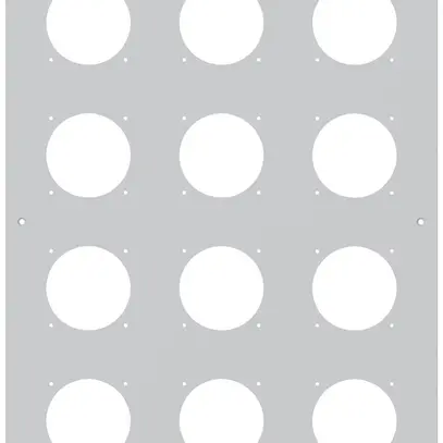 Placca d.montaggio INC robusto 4×3 alluminio, grigio 