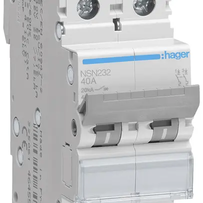 Disjoncteur Hager MCB 2P 415V type D 32A Icu 25kA 2UM 