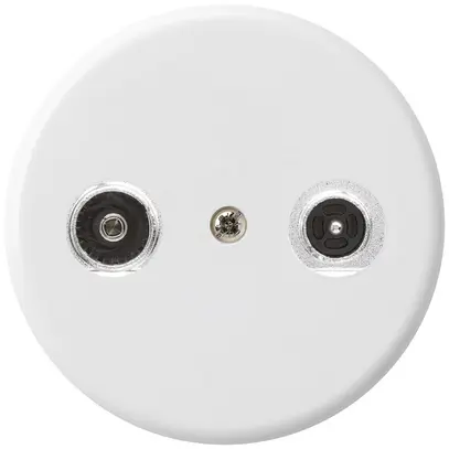 Presa d'antenna basico TV-R mont.A 10.5dB 2GHz bianco 