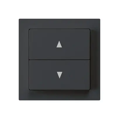 Pulsante per tapparelle kallysto nero con 2 tasti di comando 