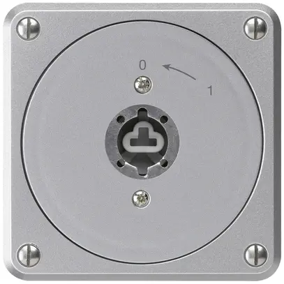 Contatto rotativo a chiave INC robusto alluminio s.coperchio/cilindro 2P p.combi 