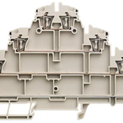 Borne multi-étage Weidmüller ZVLD 2.5 connexion à ressort 2.5mm² 4 étages beige 