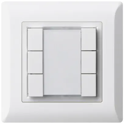 Pulsante universale INC 6×kallysto.line senza LED bianco 