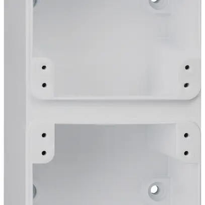 Scatola AP robusto 2×1 grigio 86×180×48mm 