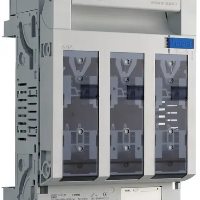 Coupe-circuit HPC weber.silas DIN2 690VAC 400A cavalier p.70mm sortie haut/bas 