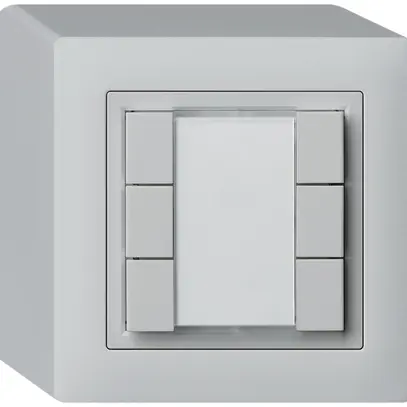 Poussoir universel AP 6×kallysto sans LED gris clair 