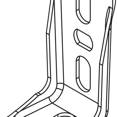 Angolo universale Lanz 50×100mm, galvanizzato 