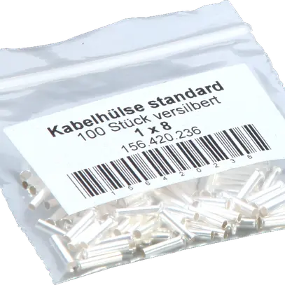 Embout d.câble Standard 1mm²/8mm ltn-Ag 