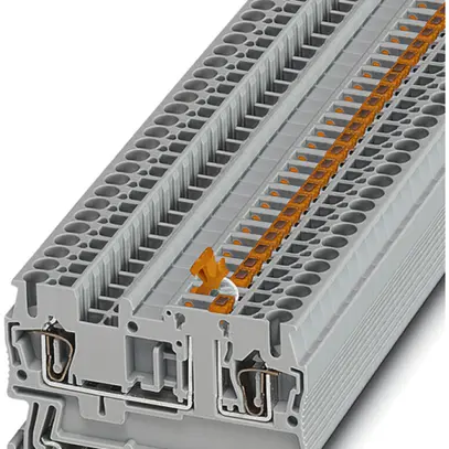 Morsettiera sezionatore a coltello 0.08…4mm² grigio raccordo a molla 