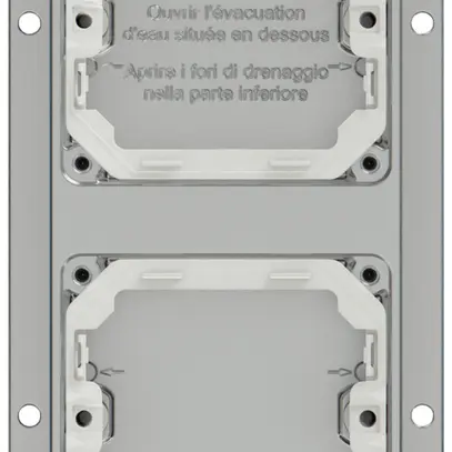 En-tête AP ELEMENT 2×1 aluminium 2 entrées 