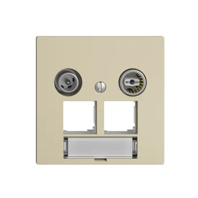 Multimediadose EDIZIOdue F EASYNET 4dB, f.2×RJ45 S-One, vanille 