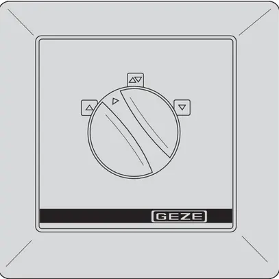 Pulsante/interruttore di ventilazione AS500 LTA-LSA, a incasso GEZE 