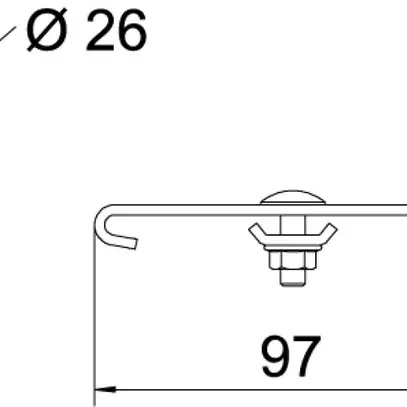 Support latéral Bettermann pour presse-étoupe M25, St, FS 