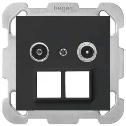 Presa multimedia INC kallysto R/TV montaggio B 14dB 2GHz nero 