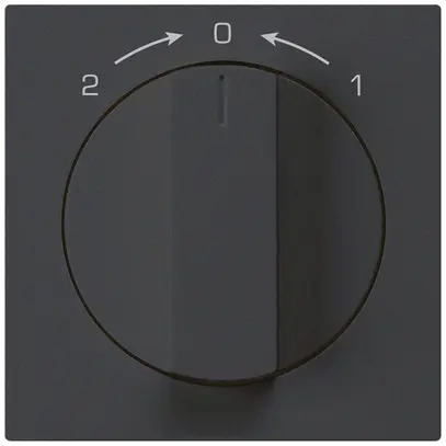 Kit frontale per contatto rotativo nero 60×60mm kallysto 1->0<-2 