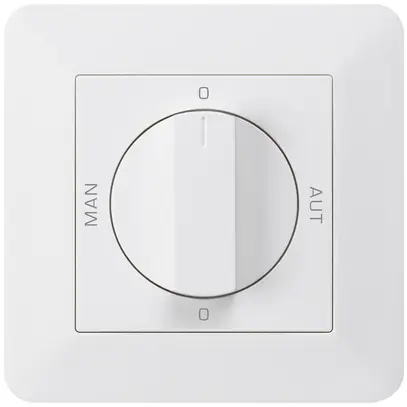 Interruttore rotativo INC 0-Man-0-Aut. bianco kallysto.trend 2/1L con manopola 