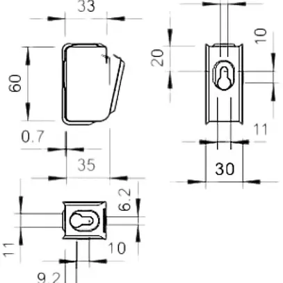 Support de câble Bettermann 15×NYM3×1.5 A2 