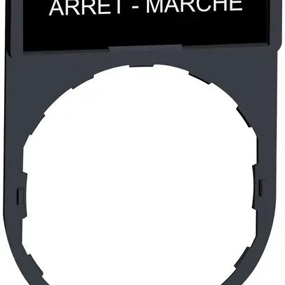 Plaquette Schneider Electric Arrêt-Marche 