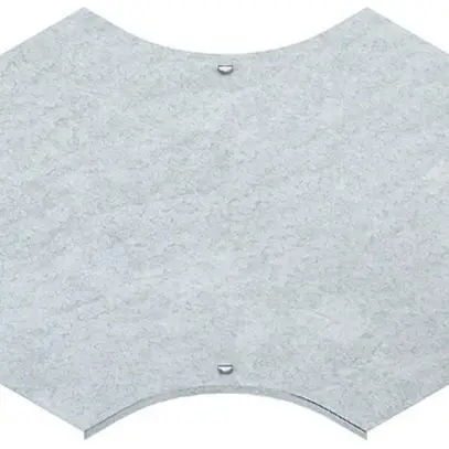 Couvercle Niedax p.pièce en croix p.KR, l=304mm a.système d.fermeture, ac.zingué 