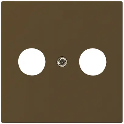 Placca frontale kallysto marrone per R/TV 60×60mm 