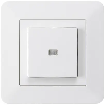 Interruttore pulsante luminoso INC kallysto.trend 3/1P bianco 