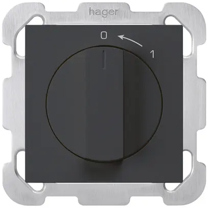 UP-Schwenktaster 0<-1/1L schwarz kallysto mit Drehgriff 