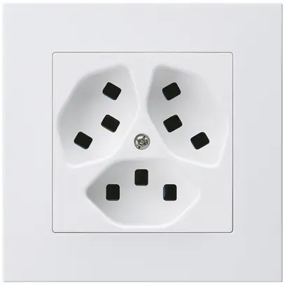 Presa INC Hager kallysto.pro 3×T23 C bianco ultra 