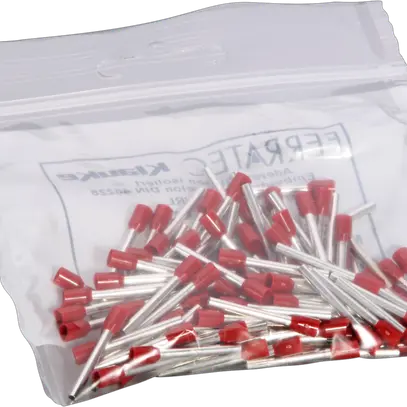 Capocorda tipo A isolato 1.5mm²/18mm rosso 