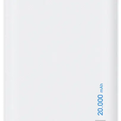 Batterie externe XLayer Micro 20000mAh 2×USB-A ≤2A 145×70×26mm 420g blanc 