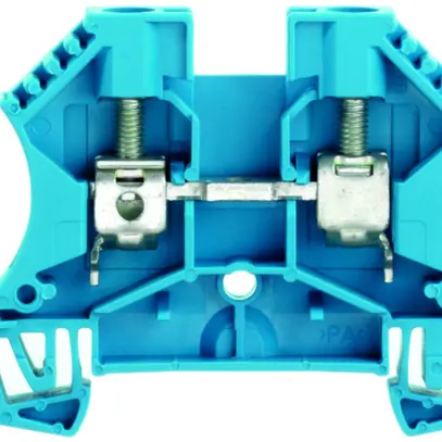 Borne de passage Weidmüller WDU connexion à vis 6mm² TS35 bleu 