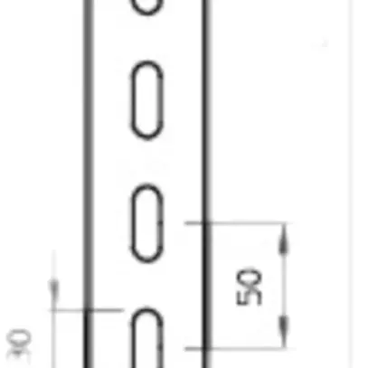 Profilo U Bettermann US3 50×30×300mm galvanizzato a continua 