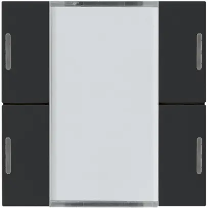 Kit frontale Hager kallysto 4×KNX LED systemlink/easylink nero 