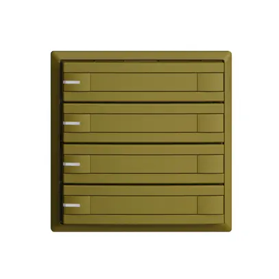 Poussoir KNX RGB EDUE, 250mW, a.LED RGB, papier, 4×poussoir, comm.2×touches, ov 