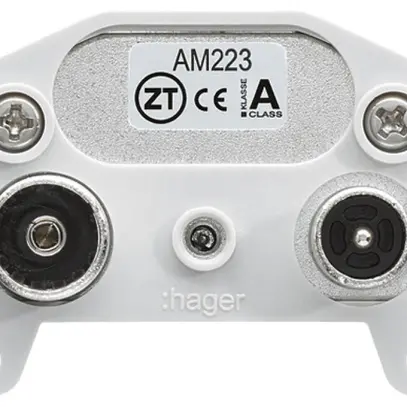 Inserto per presa antenna Hager R/TV montaggio E 23dB 2GHz 