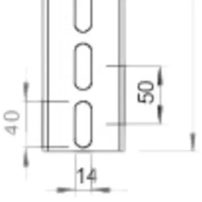Profilo U Bettermann US7 70×50×3000mm zincato a caldo a immersione 