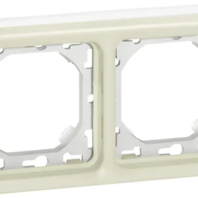 Placca di montaggio INC PLEXO 1×2 bianco 