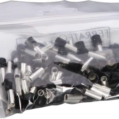 Aderendhülse Typ A isoliert 6mm²/12mm schwarz 