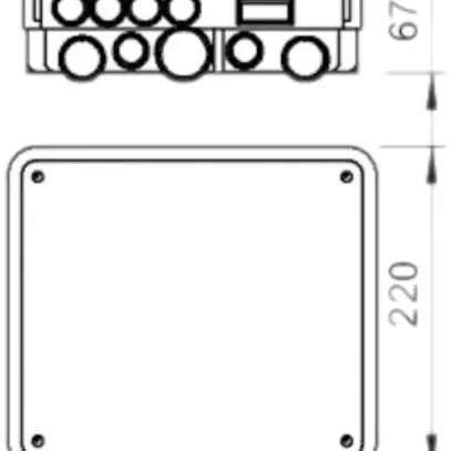 Boîte pour compensation de potentiel ENC Bettermann blanc 