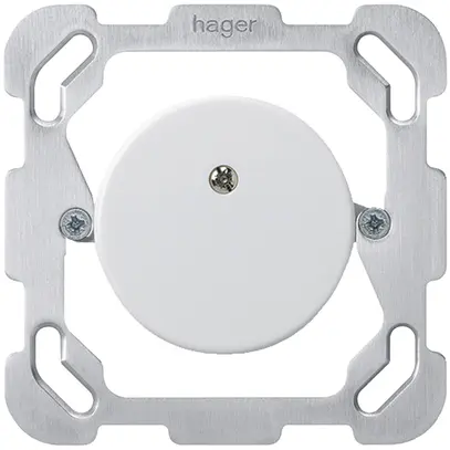 Disque d'obturation ENC basico Ø43mm avec plaque de fixation blanc 