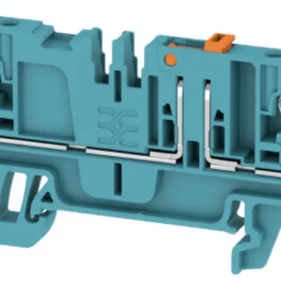 Morsetti sezionatori di prova Weidmüller ADT PUSH IN 2.5mm² 2 contatti TS35 blu 