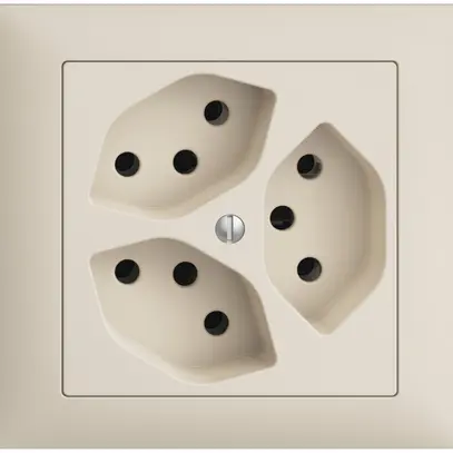 Prise INC EDIZIOdue 3×T13 FKE crema 