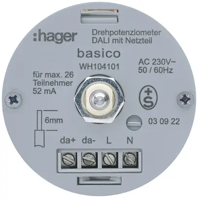 Inserto variatore rotativo Hager DALI E 