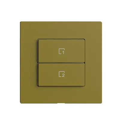 Poussoir scène 2 scènes vertical/2T Edue Wiser olive 