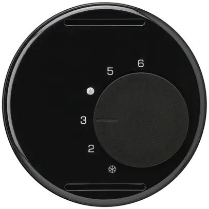 Insert pour thermostat d'ambiance ENC basico noir 24V 