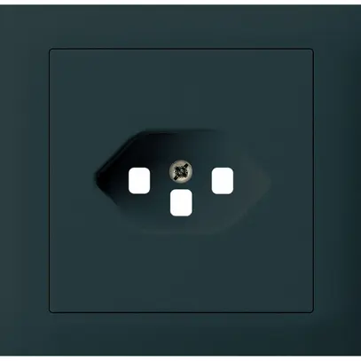 Kit frontale INS Hager kallysto per presa G3 1×tipo 23 telaio a innesto nero 