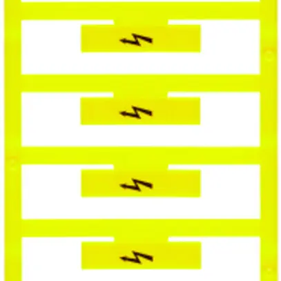 Marcatore d.morsetto WM MultiCard WAD 8 33.3×8mm simbolo: fulmine PA66 giallo 