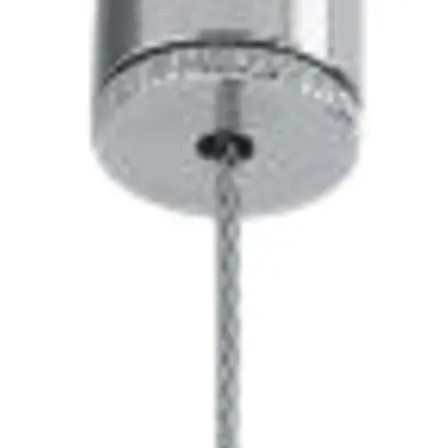 Décroche de câble métallique 3m deux fois, argent 